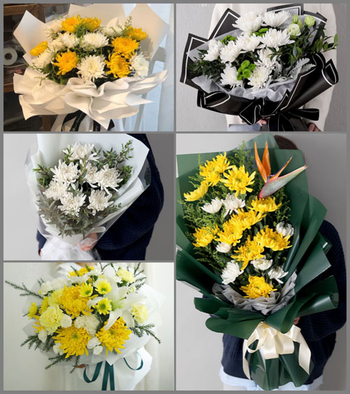 黑龙江黑河嫩江县联兴乡白事花束代送